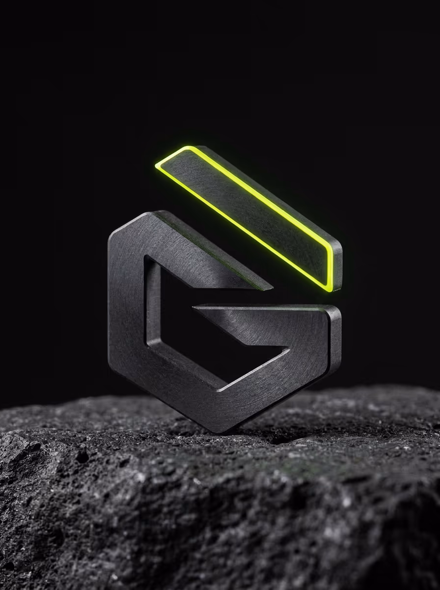 The Graphite mark machined from carbon, one voltage edge lit